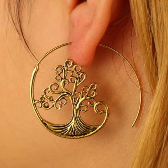 Jewelry - NEW boho tree swirl earrings